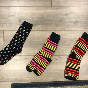 Men’s dress socks. Multi colored. Gently used.